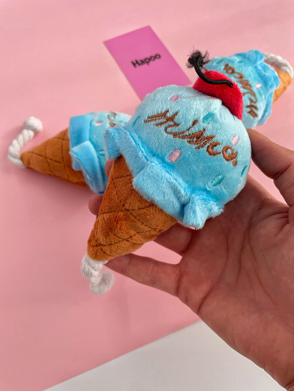 Blue Ice Cream Dog Toy