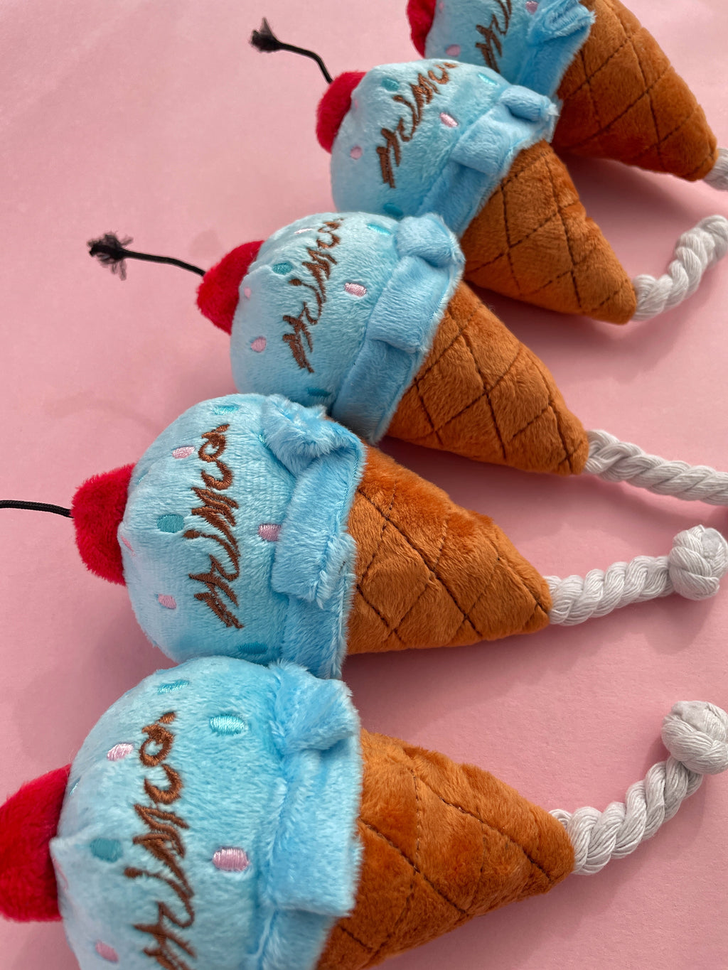 Blue Ice Cream Dog Toy