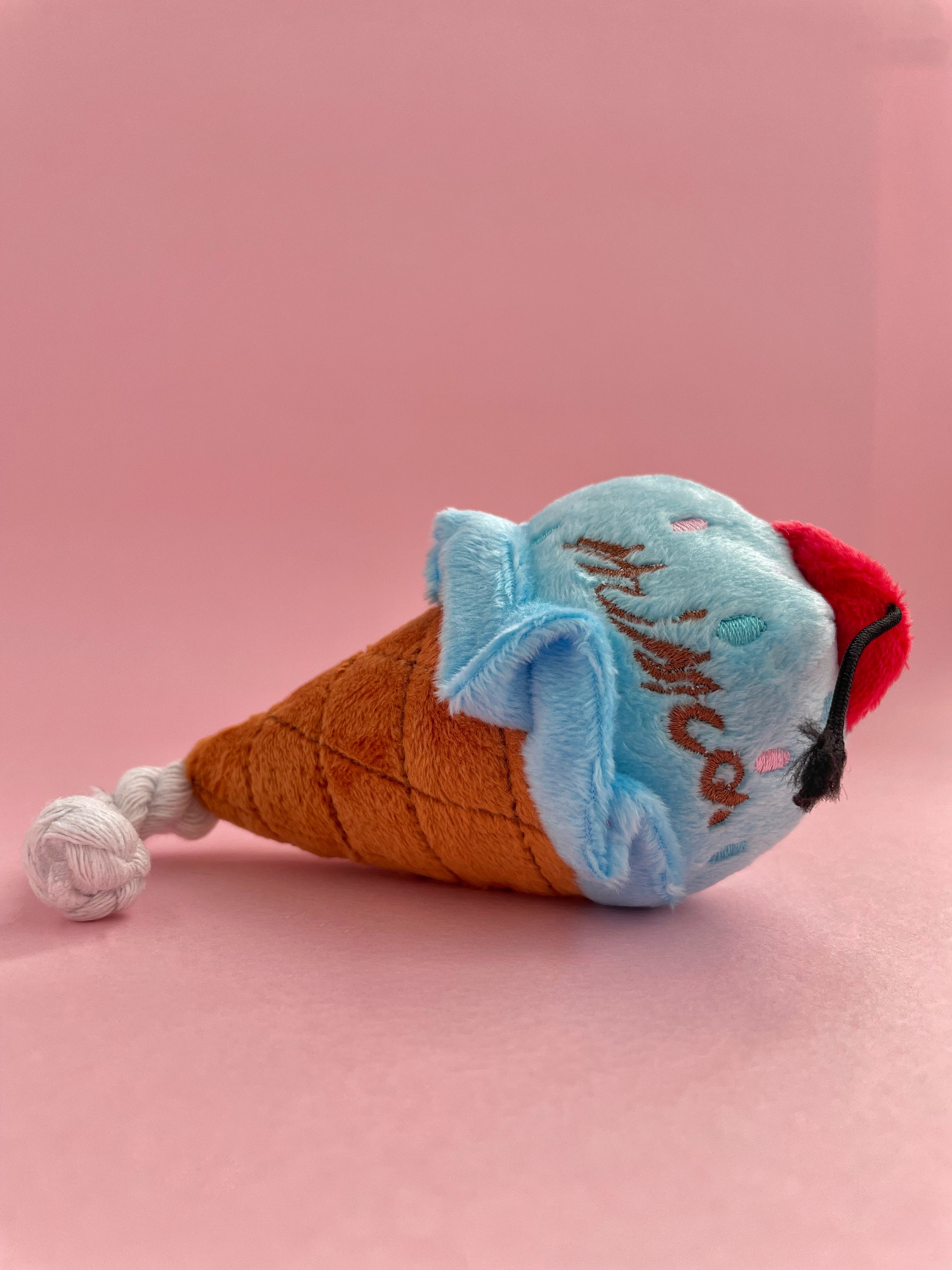 Blue Ice Cream Dog Toy