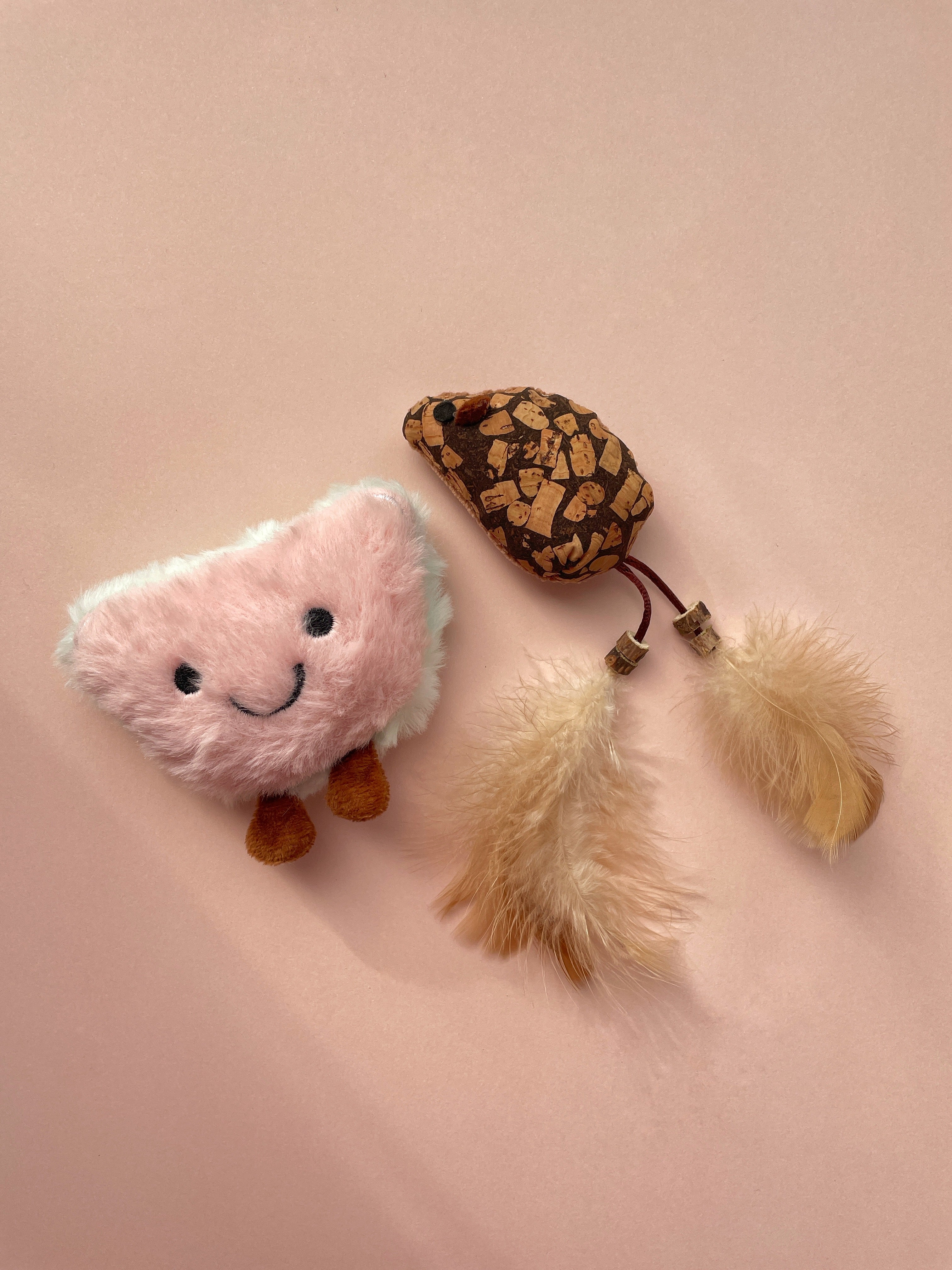 Peach Mochi & Mouse Cat Toy Bundle