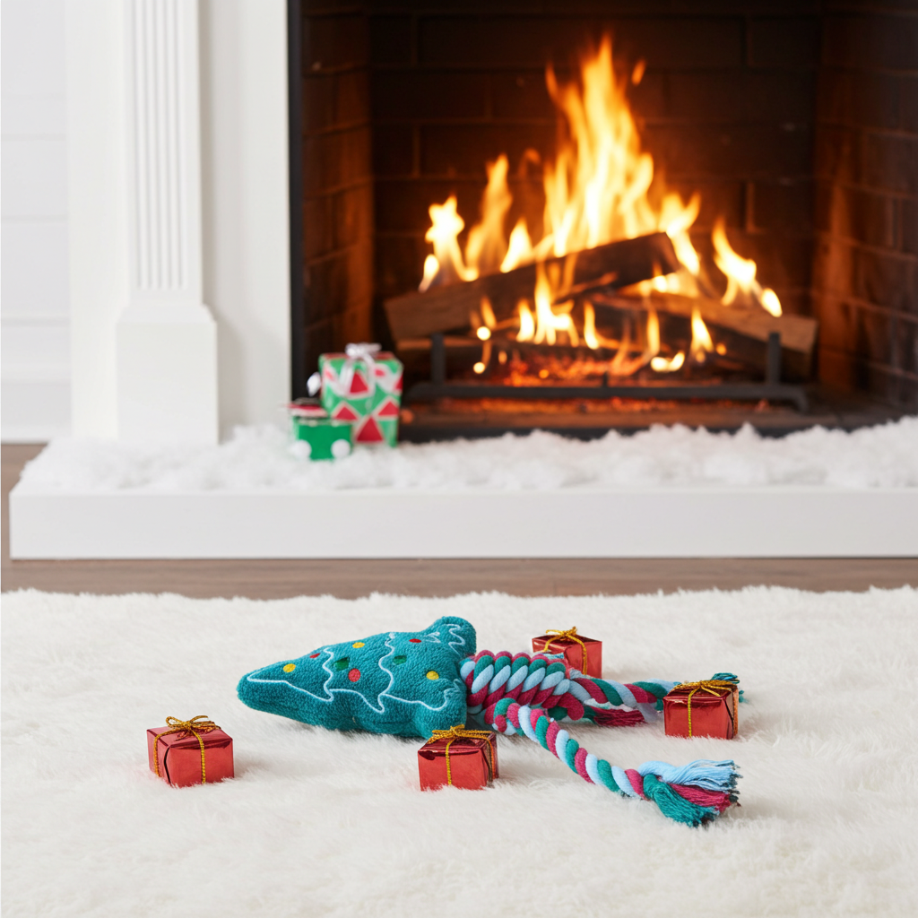 Christmas Tree Rope Tug Toy