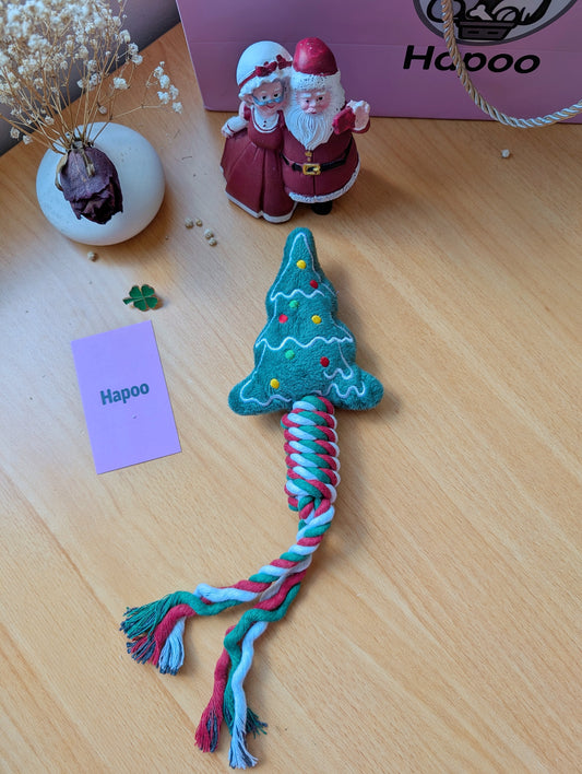 Christmas Tree Rope Tug Toy