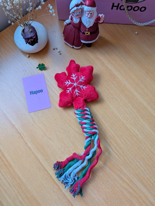 Snowflake Rope Tug Toy